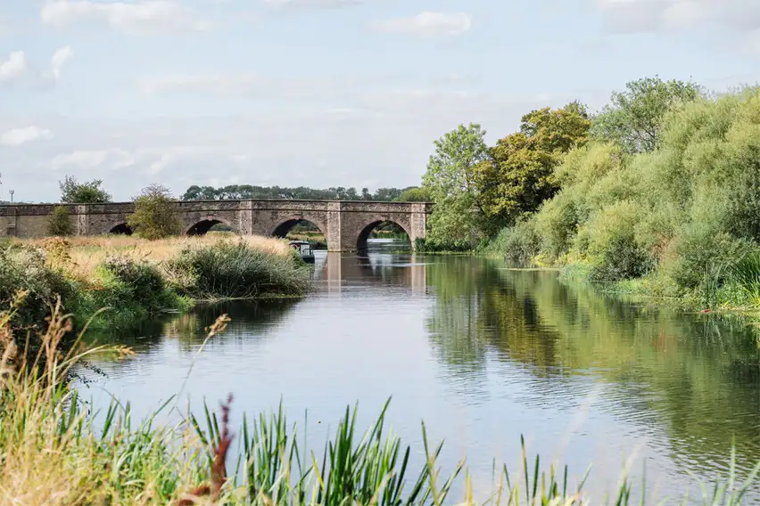 Millers Field Oundle river