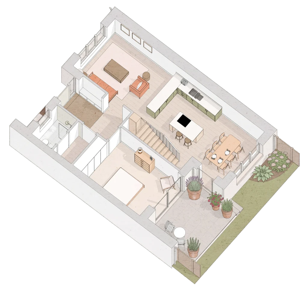 Downstairs Option A